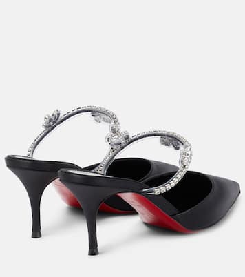 Planet Queen 70 satin mules | Christian Louboutin