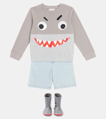 Sudadera de jersey de algodón estampada | Stella McCartney Kids