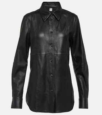 Leather overshirt  | Toteme