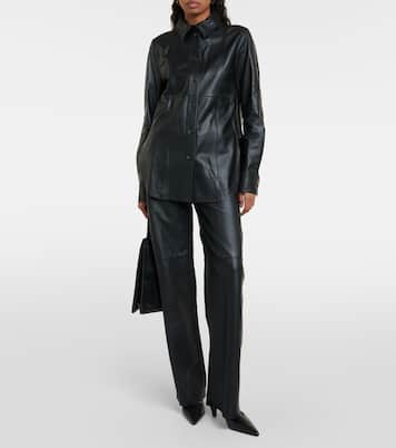 Leather overshirt  | Toteme