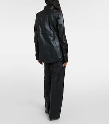 Leather overshirt  | Toteme