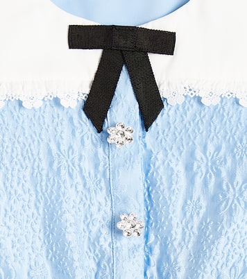 Bow-detail floral dress | Self-Portrait Kids