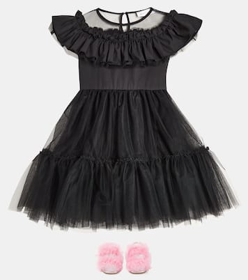 Abito Con Gala tulle dress | Monnalisa