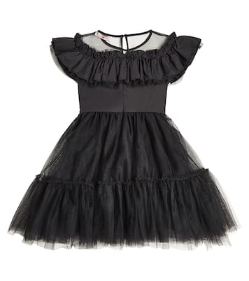 Abito Con Gala tulle dress | Monnalisa