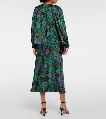 Bedruckte Bluse Reeve aus Satin | Velvet