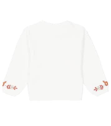 Dolores embroidered cotton-blend sweatshirt | Bonpoint