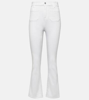 Jeans flared cropped de tiro alto | 7 For All Mankind