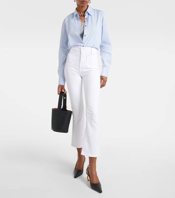 Jeans flared cropped de tiro alto | 7 For All Mankind