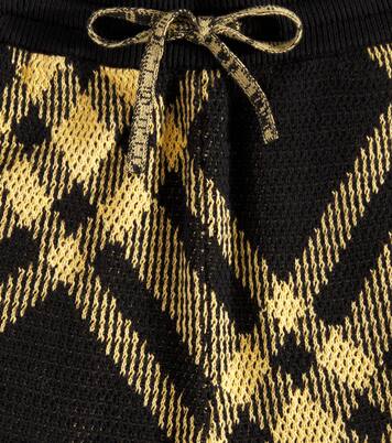 Burberry Check cotton mesh shorts | Burberry Kids