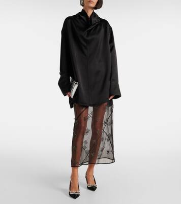 Escarpins Crystal Crush en satin | Aquazzura