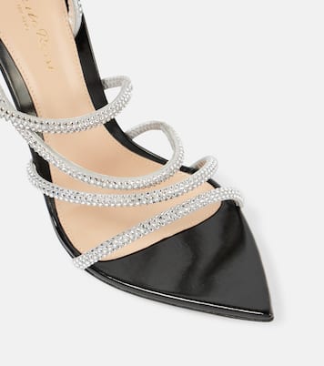 Verzierte Sandalen Crystal Ettie aus Leder | Gianvito Rossi