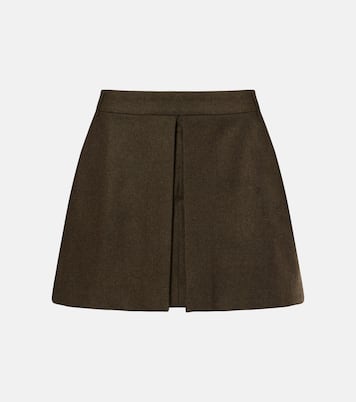 Wool flannel miniskirt | Ami Paris