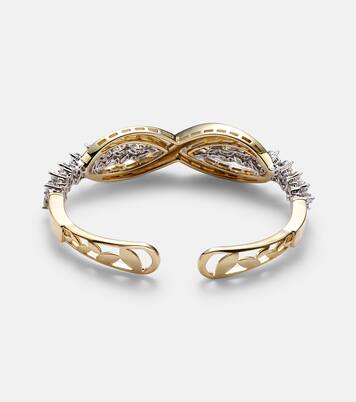 Pulsera Golden Strada de oro de 18 ct con diamantes | Yeprem