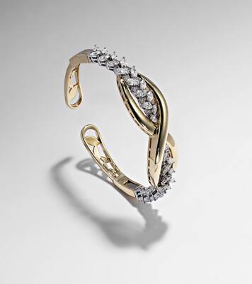 Pulsera Golden Strada de oro de 18 ct con diamantes | Yeprem