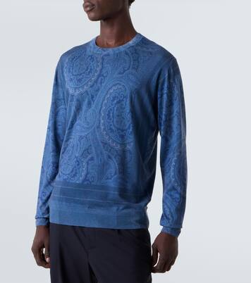 Paisley silk and cashmere sweater | Etro