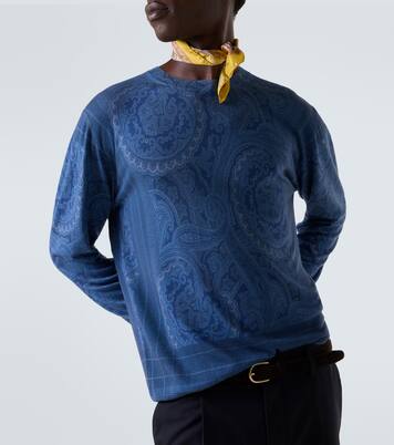 Paisley silk and cashmere sweater | Etro