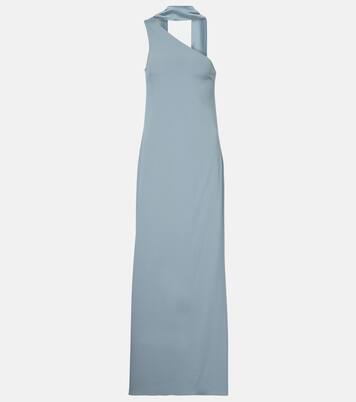 Caroline one-shoulder crêpe cady gown | Taller Marmo