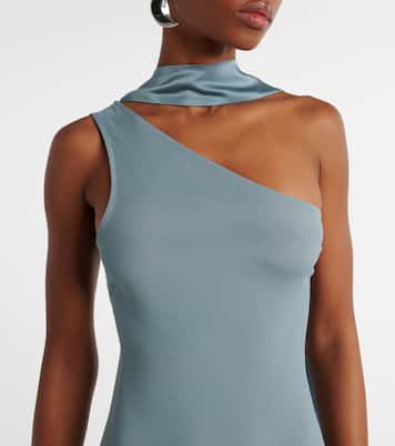 Caroline one-shoulder crêpe cady gown | Taller Marmo