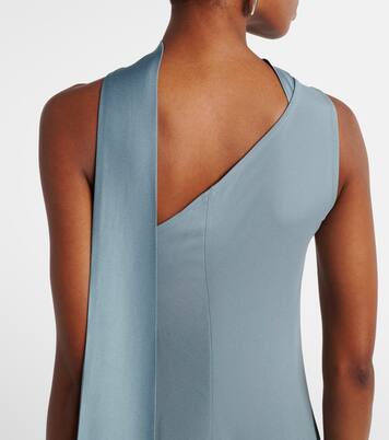 Caroline one-shoulder crêpe cady gown | Taller Marmo