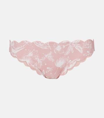 Culotte de bikini Antibes à fleurs | Marysia