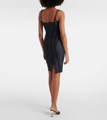 Bustier-Kleid aus Denim | Mugler