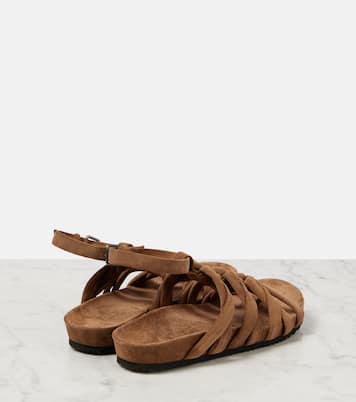 Sandalen aus Veloursleder | Brunello Cucinelli