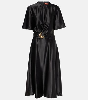 Robe midi Honey en satin de soie | Altuzarra