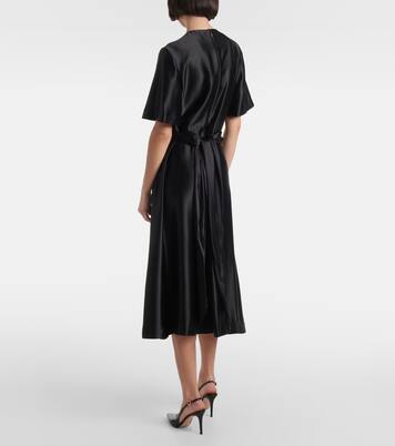 Robe midi Honey en satin de soie | Altuzarra
