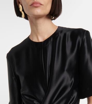 Robe midi Honey en satin de soie | Altuzarra