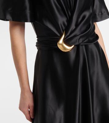 Robe midi Honey en satin de soie | Altuzarra