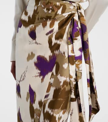 Bedruckter Wickelrock Dritto aus Seide | Max Mara
