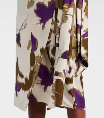 Bedruckter Wickelrock Dritto aus Seide | Max Mara