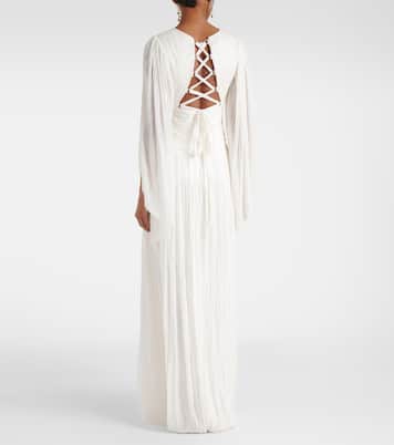 Robe longue Alana B en soie | Maria Lucia Hohan
