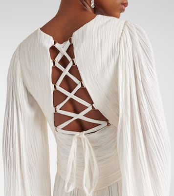 Robe longue Alana B en soie | Maria Lucia Hohan