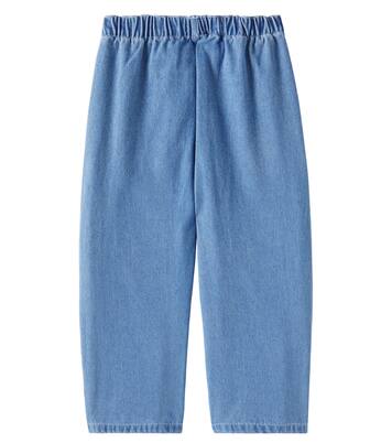 Logo straight jeans | Tinycottons