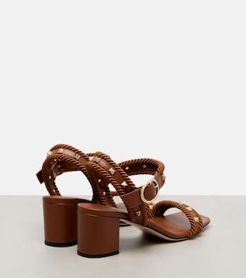 Sandalen Rockstud Torchon 60 aus Leder | Valentino Garavani