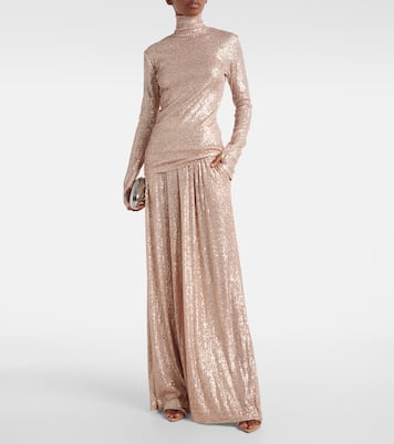 Pantalon ample à sequins  | Norma Kamali