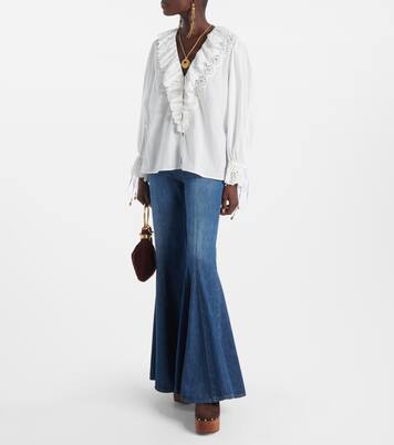 Mules Alida 135 in suede con plateau | Jimmy Choo