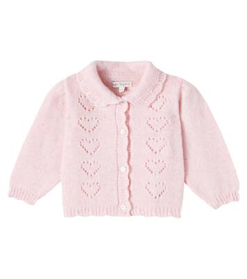 Baby Monna Baby wool-blend cardigan | Bebe Organic
