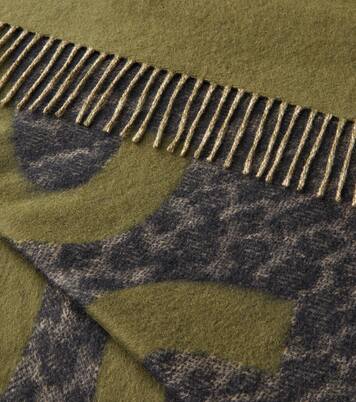 Anagram fringed wool and cashmere blanket | Loewe