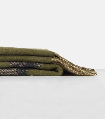 Anagram fringed wool and cashmere blanket | Loewe