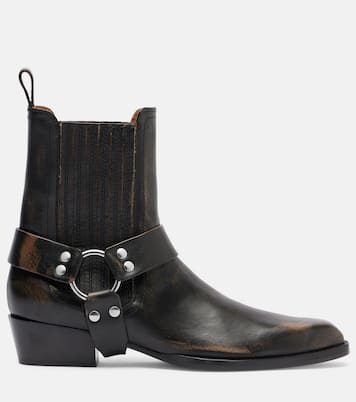 Helena leather biker boots | Paris Texas