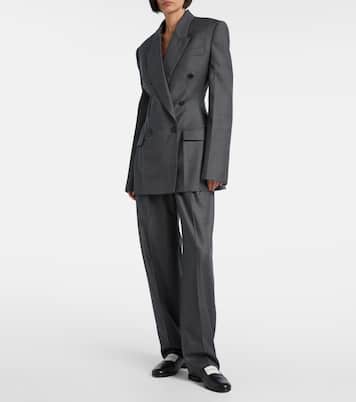 Low-rise wool wide-leg pants | Givenchy