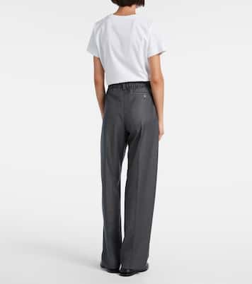 Low-rise wool wide-leg pants | Givenchy
