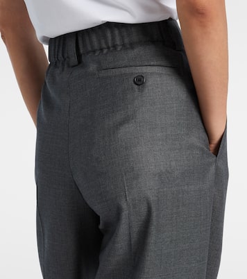 Low-rise wool wide-leg pants | Givenchy