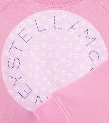 Logo cotton jersey sweatshirt | Stella McCartney Kids