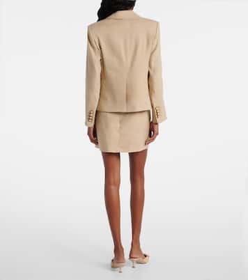Schuyler linen-blend blazer | Veronica Beard