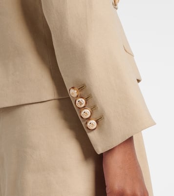 Schuyler linen-blend blazer | Veronica Beard