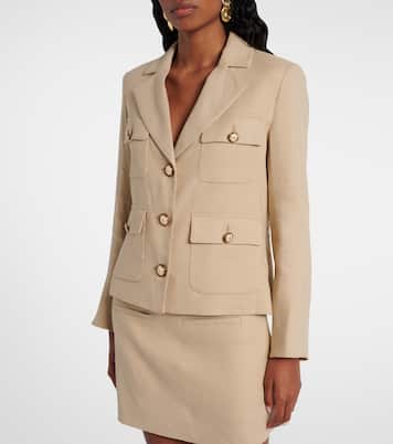 Schuyler linen-blend blazer | Veronica Beard