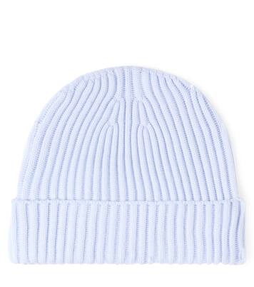 Compass ribbed-knit virgin wool beanie | Stone Island Junior